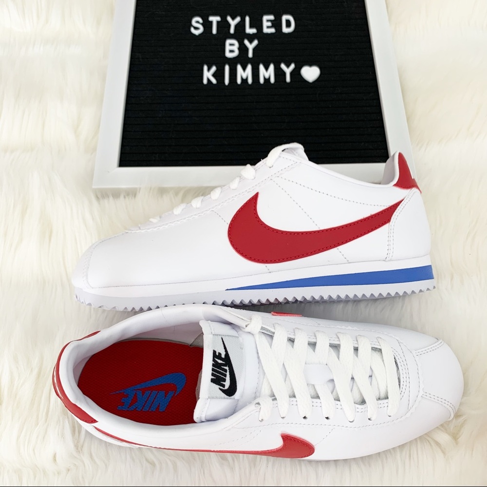 NIKE Basic Cortez Leather Sneakers Shoes New - Picture 10 of 14